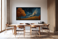 Harvest Moon – Samsung Frame TV Digital Art Chapel (4K Download)