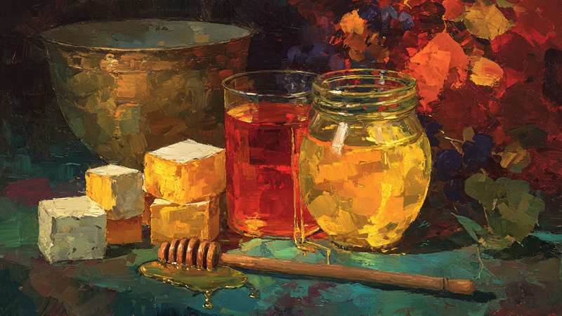 Honey Dipper Amber Ribbons