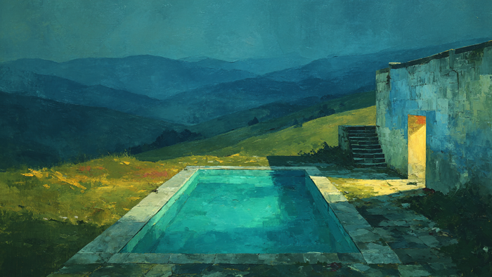 Hot Spring Turquoise Waters - 4K digital art for Samsung The Frame TV