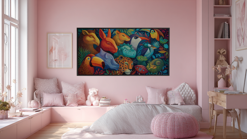 Jungle Toucan Paradise - Tropical Kids Art for Samsung Frame TV