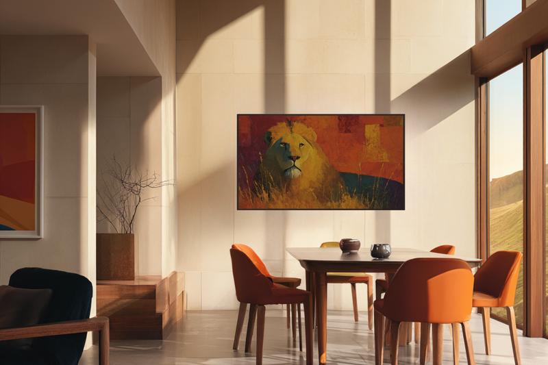 Lion Portrait Ochre Mane