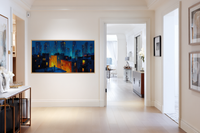 Metropolitan Glow – Rooftop Perspective for Samsung Frame & HiSense Canvas TV