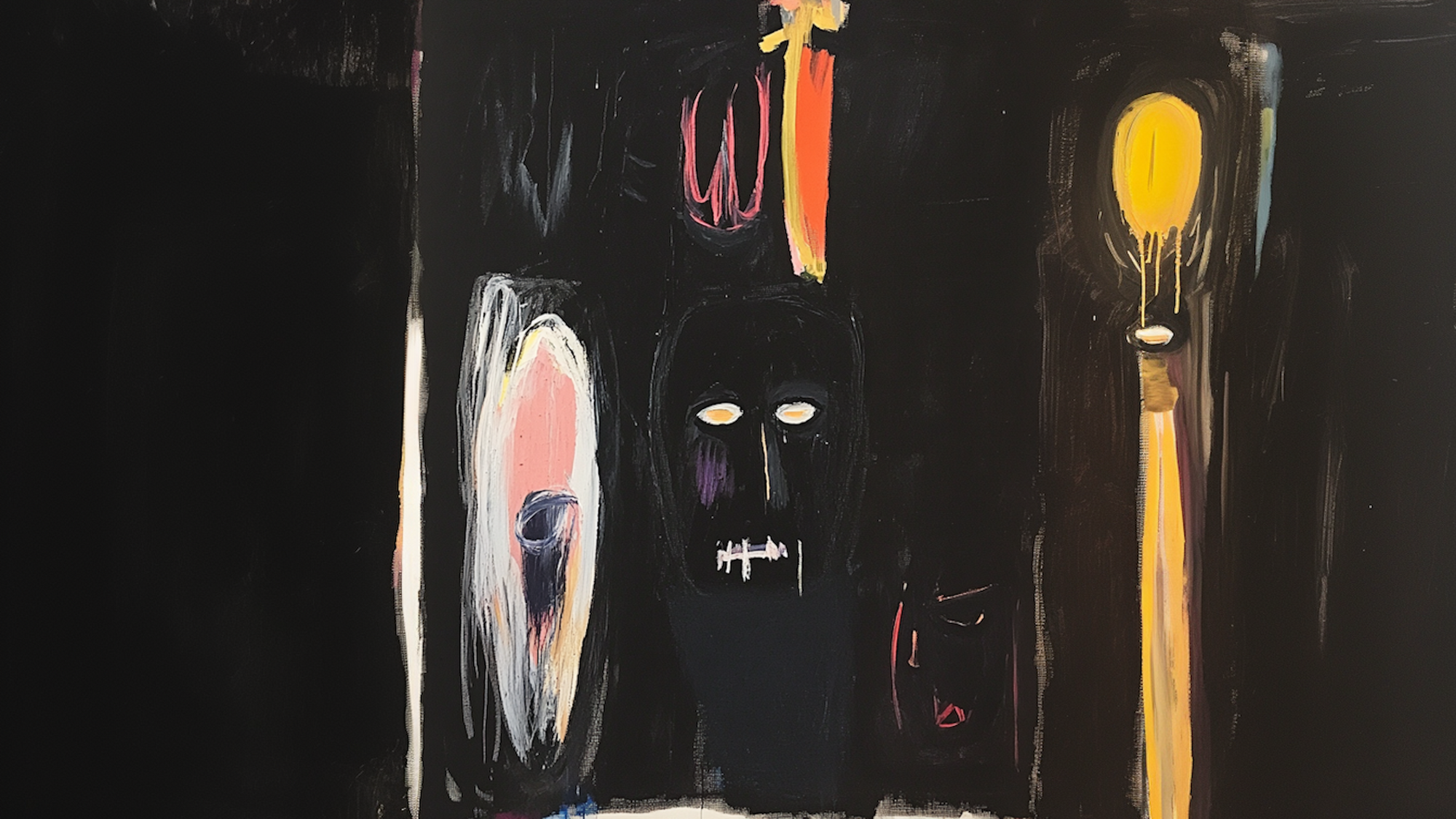 Midnight Symbols – Neo-Expressionist Darkness for Samsung Frame TV