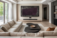 Midnight Form – Violet Geometric Abstract for Samsung Frame TV