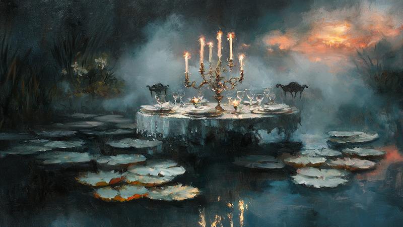 Midnight Lilies – Enchanted Feast for Samsung Frame TV