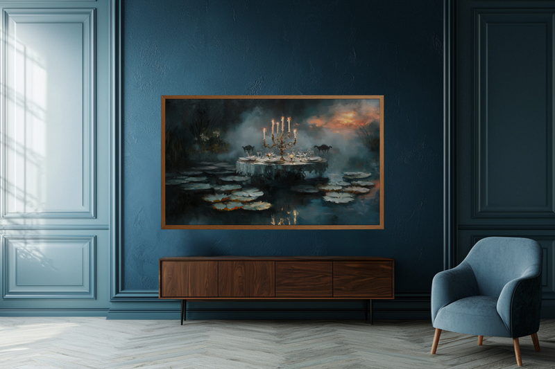 Midnight Lilies – Enchanted Feast for Samsung Frame TV