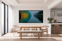 Mirror's Edge – Autumn Lake Art for Frame TV & CanvasTV