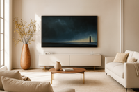 Monolith at Dusk – Surreal Seascape for Samsung Frame TV