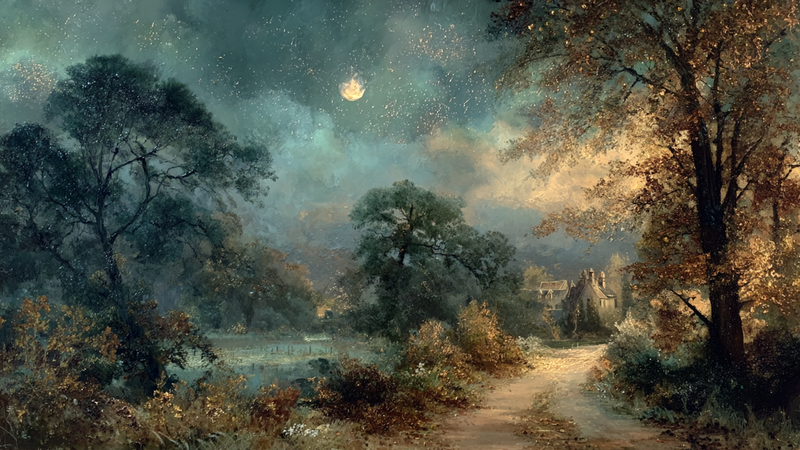 Moonlit Sanctuary – Frame TV Art Evening Grove (4K Download)