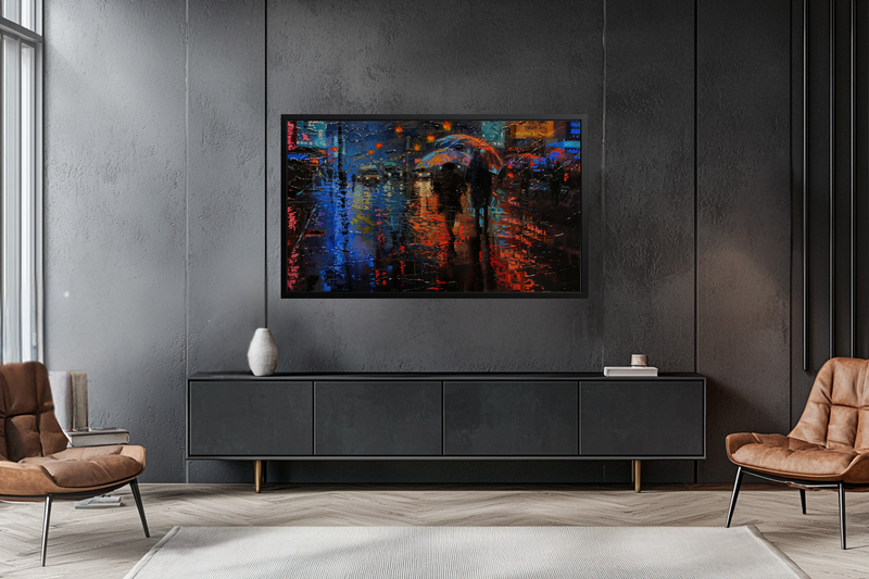 Neon Rain – Urban Symphony for Samsung Frame TV