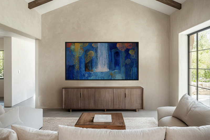 Odilon Cascade – Vertical Sanctuary for Samsung Frame TV & Hisense CanvasTV