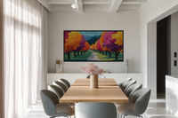 Painted Trees Avenue for Samsung Frame TV | 4K Download