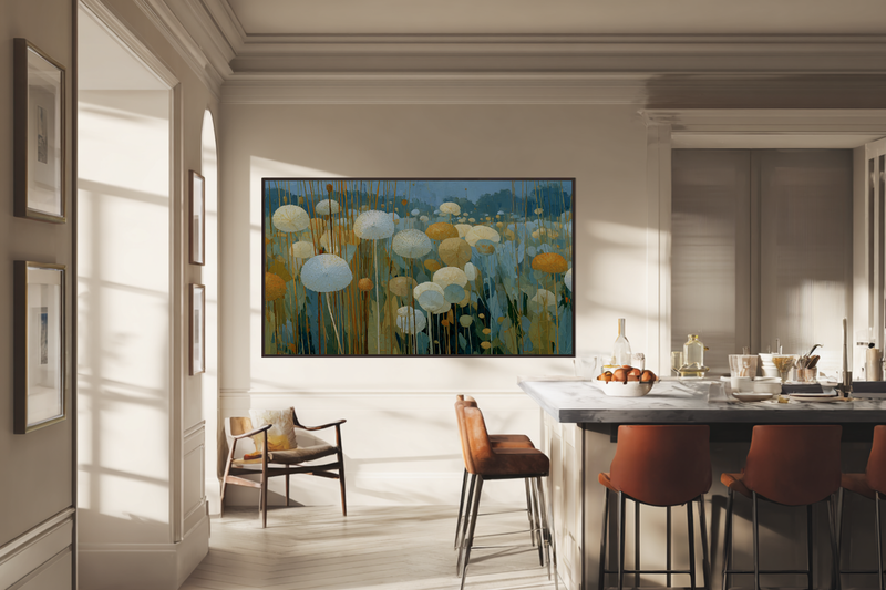 Pale Meadow Wildflowers Dancing