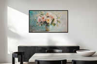 Pastel Peonies – Elegant Spring Bouquet for Samsung Frame TV