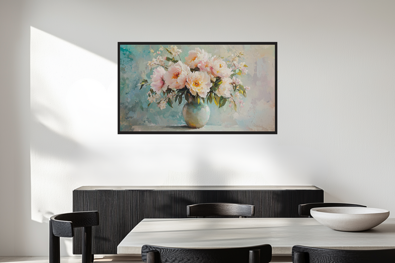 Pastel Peonies – Elegant Spring Bouquet for Samsung Frame TV