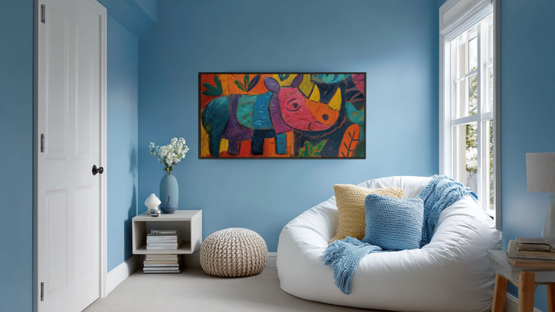 Playful Piglet Party - Kids Room Art for Samsung Frame TV