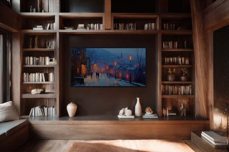 Prague Winter Evening