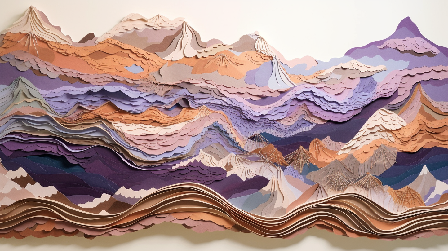 Paper Peaks Majesty by Art For Frame