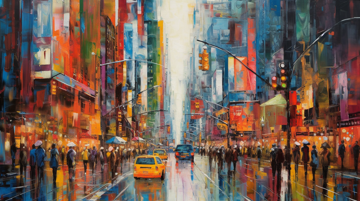 Rainy Urban Symphony by Art For Frame