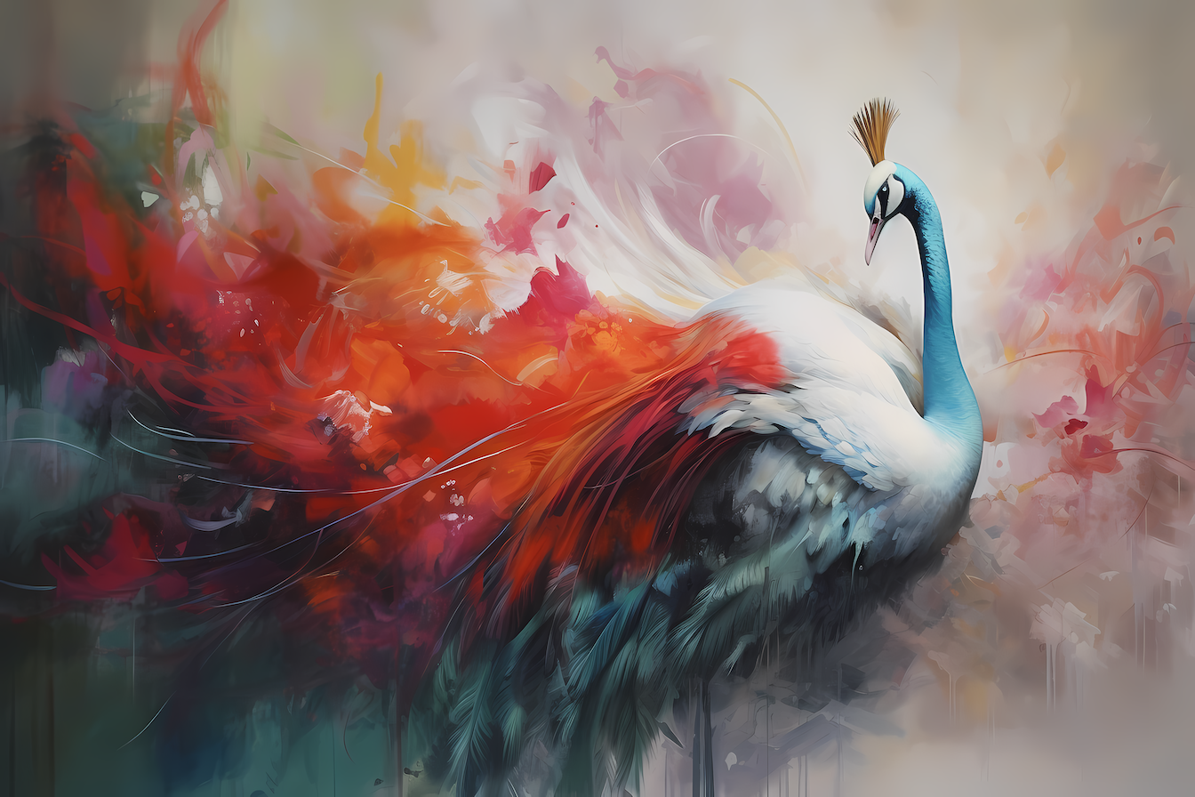 Regal Splendor – Majestic Crane in Flight