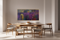 Purple Cityscape – Abstract Architecture for Samsung Frame TV & Hisense CanvasTV