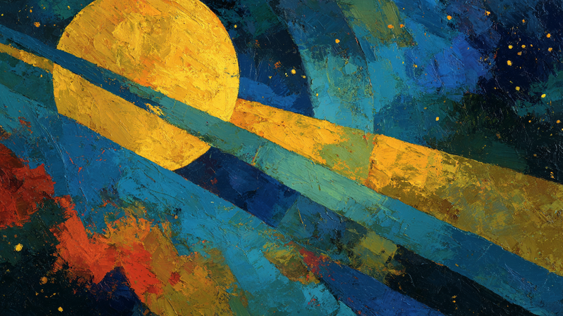 Saturn Rings Sapphire Starlight