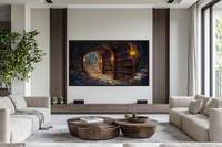 Scholar's Sanctuary – Underground Library for Samsung Frame TV