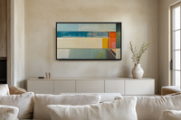 Seaside Planes – Mid-Century Abstract Art for Samsung Frame TV