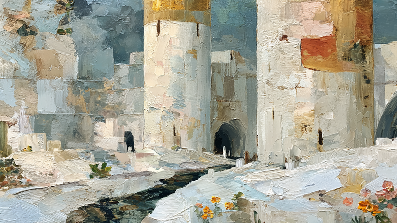 Selenite Towers Linen Cloth