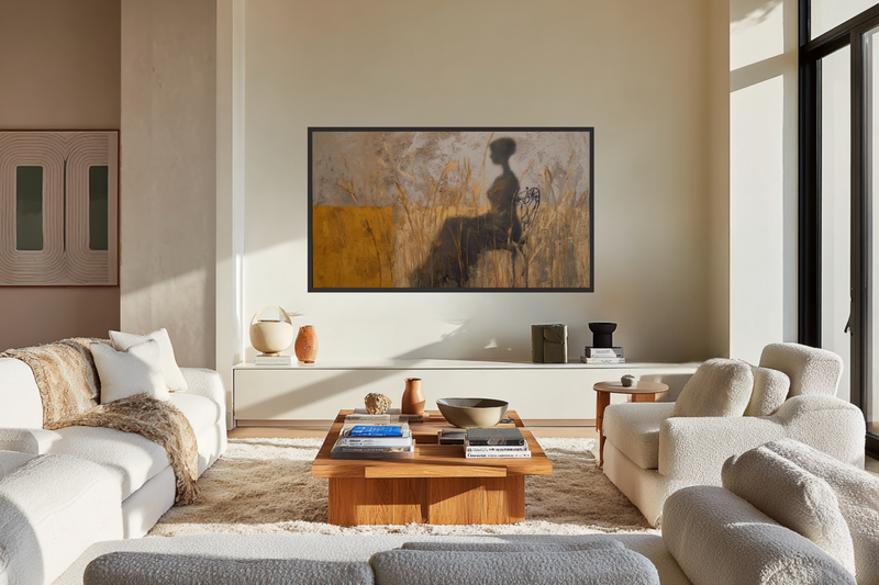 Shadow Figure – Abstract Silhouette for Samsung Frame TV