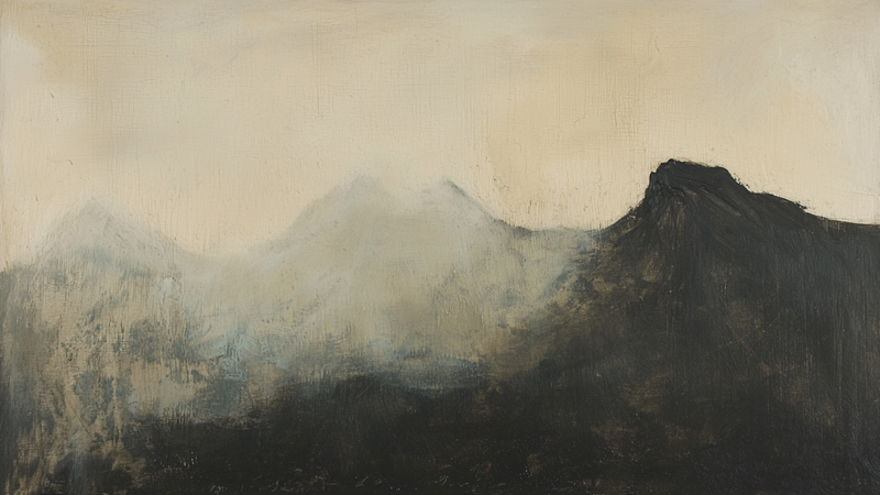 Silent Range – Misty Mountain Landscape for Samsung Frame TV