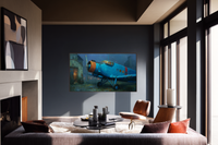 Silver Propeller Plane Tarmac