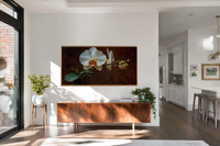 Single White Orchid – Timeless Elegance for Samsung Frame TV & Hisense CanvasTV