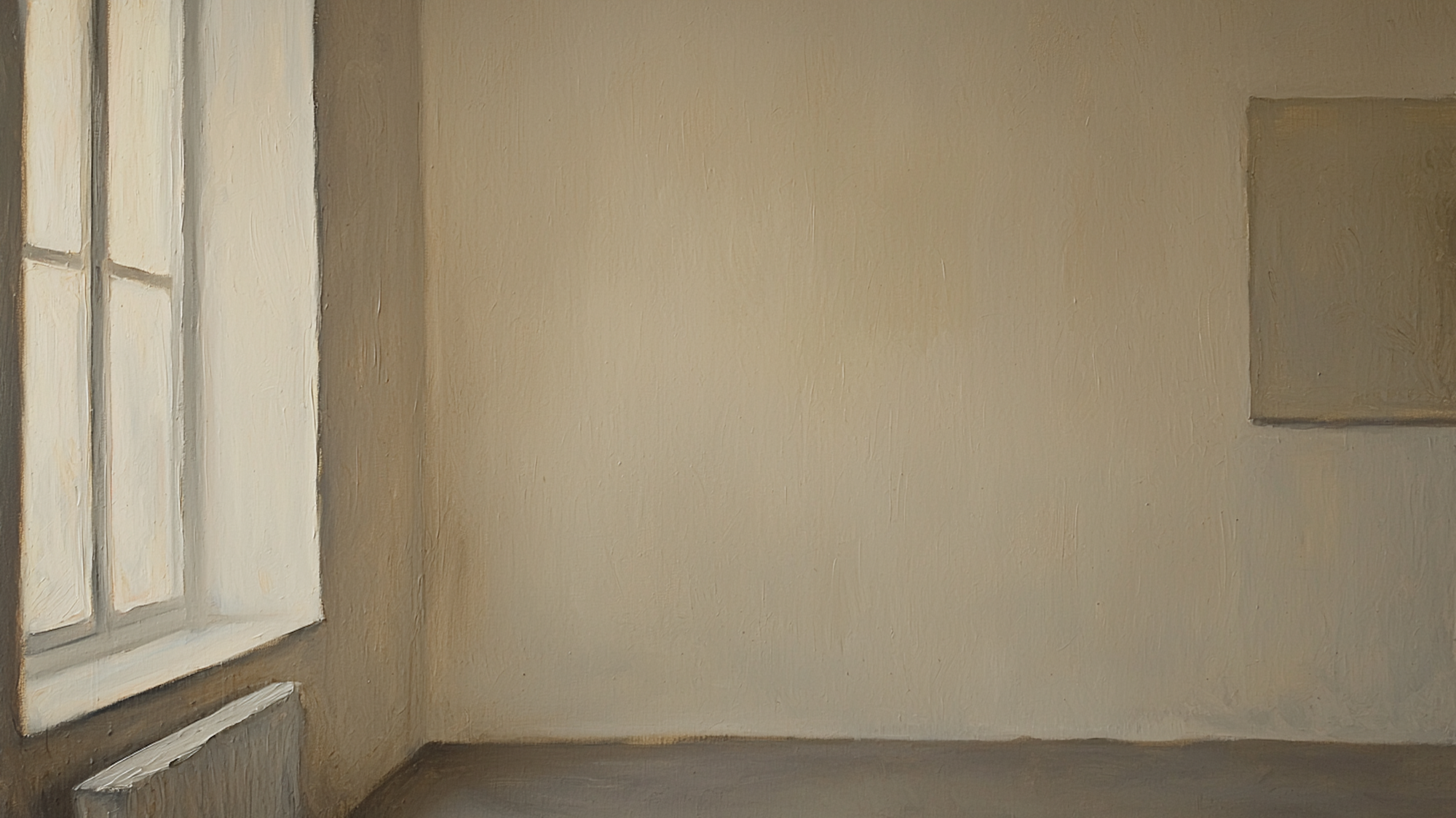 Sunlit beige interior scene with minimalist styling – tranquil digital art for Samsung Frame TV