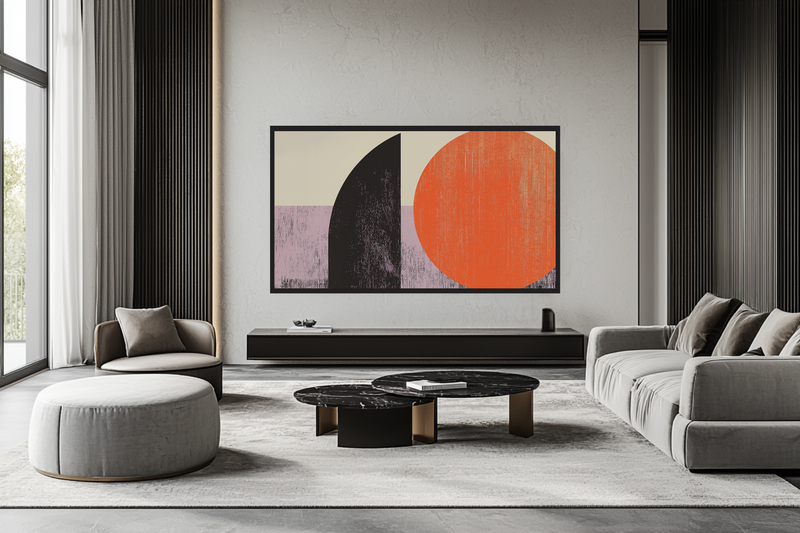 Solar Pop – Bold Retro Geometry for Samsung Frame TV