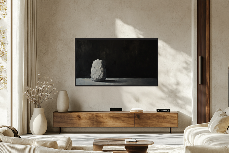 Solitary Stone – Minimal Still Life for Samsung Frame TV