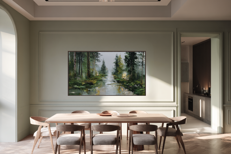 Still Creek Through Green