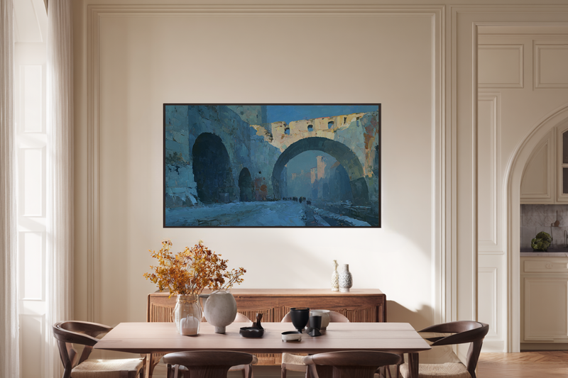 Stone Archway Morning Mist