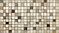 Subtle Grid geometric pattern art displayed on Samsung Frame TV - 4K digital download featuring stone and linen beige and cream grid squares in minimalist arrangement