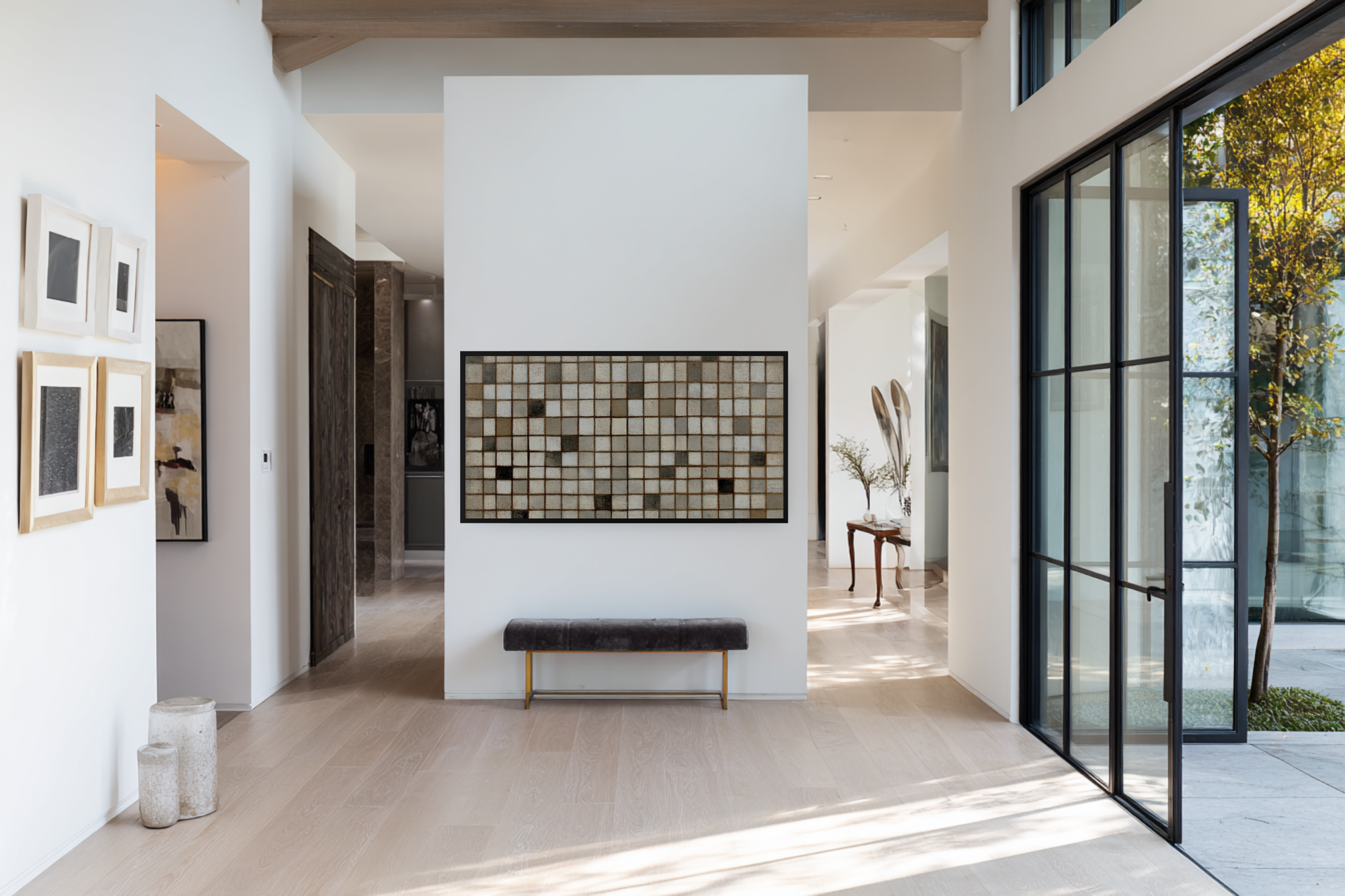 Subtle Grid for Samsung Frame TV & CanvasTV | 4K Art