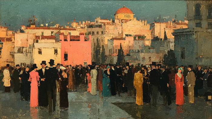 Terrace at Twilight - 4K digital art for Samsung The Frame TV