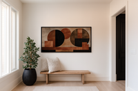 Terracotta Convergence – Abstract Foundation for Samsung Frame TV