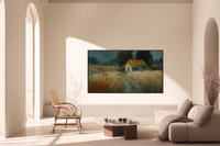 Thatched Hut Grey Landscape