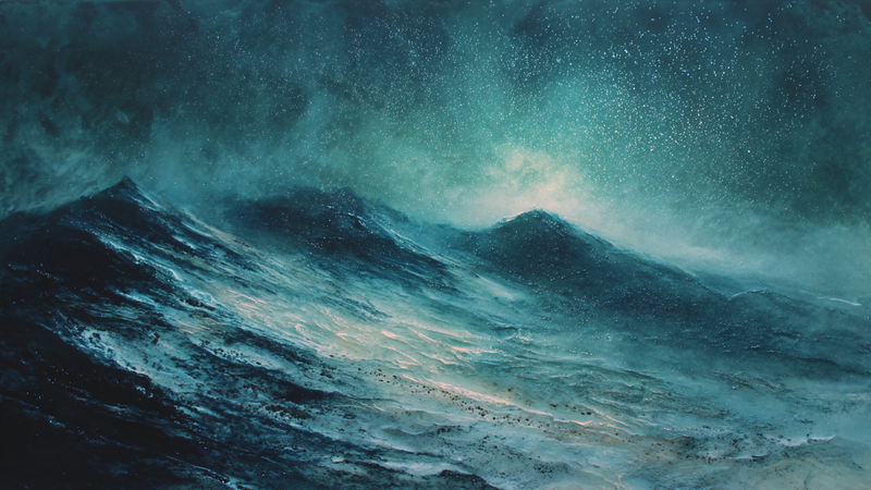 Tidal Symphony – Canvas TV Artwork Ocean Waves (4K Digital Download)