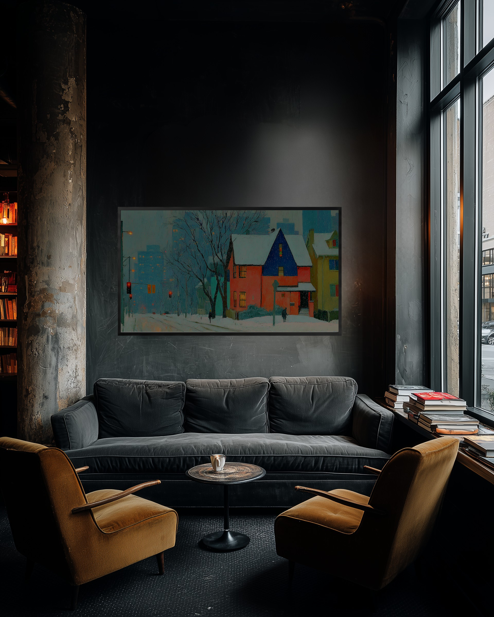 Art For Frame Membership lifestyle preview of curated Frame TV art