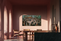 Troupe Before Curtain