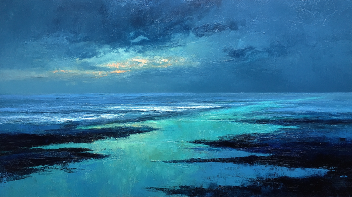 Turquoise Tides - 4K digital art for Samsung The Frame TV