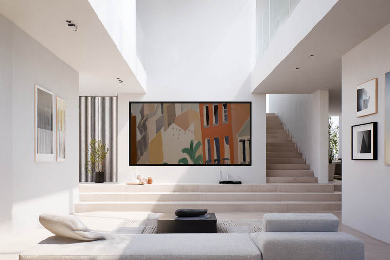 Tuscan Cityscape Matisse-Inspired Frame TV Art