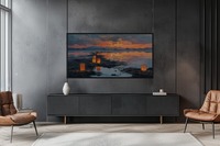 Twilight Guardians – Canvas TV Artwork Ocean Pillars (4K Download)