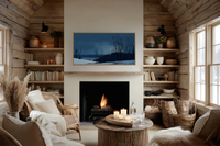 Twilight Lake Silhouette